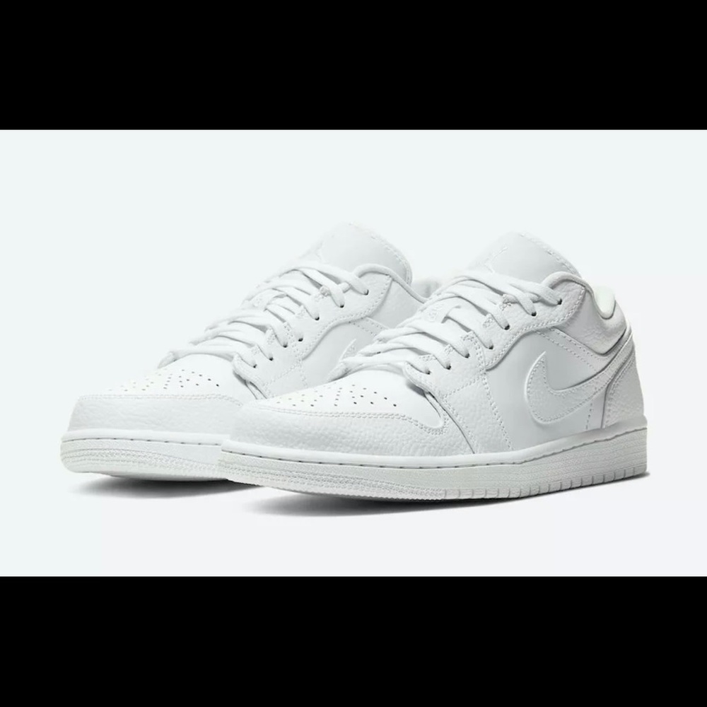 Nike Air Jordan 1 Retro Low Triple White Shoes 553558-130 Men's Sizes